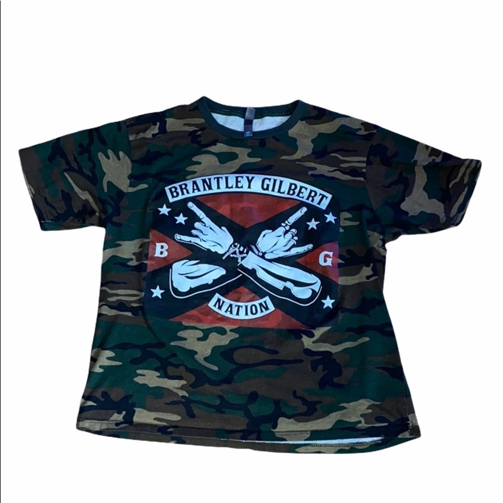 Brantley Gilbert Camo tee. Size Small.